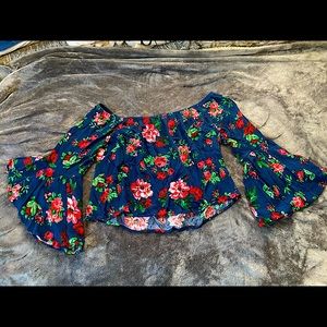 Off the shoulder dressy blouse